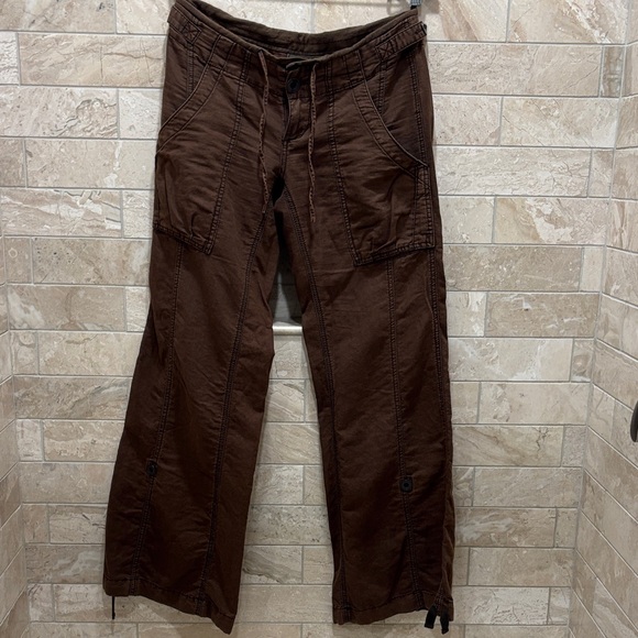 Free People Brown Drawstring Pants - Picture 2 of 12